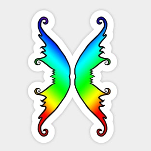 Fairy Wings Rainbow Sticker